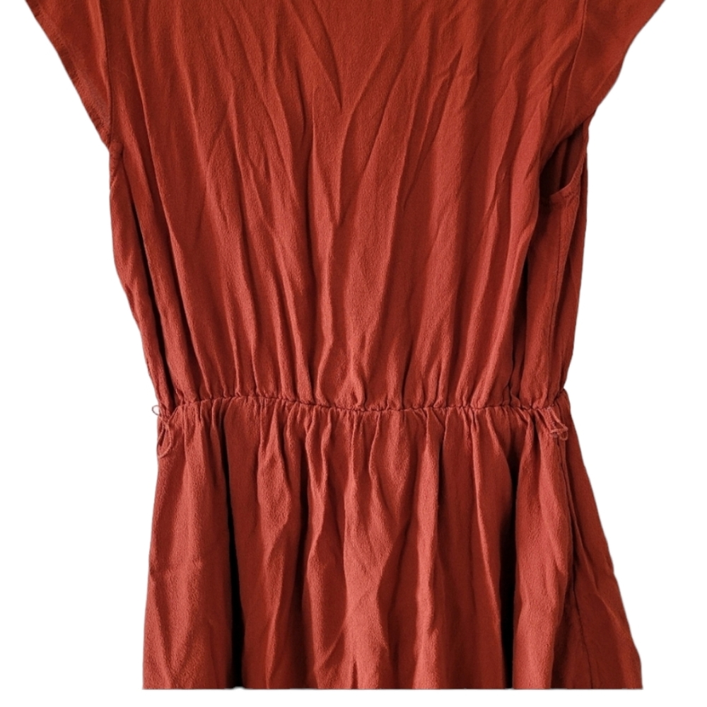 Anthropologie Maeve Noronha Wrao Dress Small Burnt Orange - Picture 2 of 9